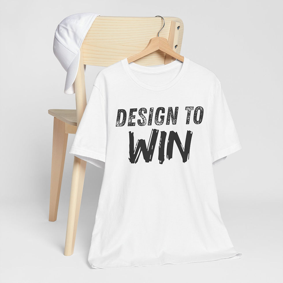 Thumbnail: Design to Win T-Shirt — Motivational Graphic Tee for Designers & Creatives