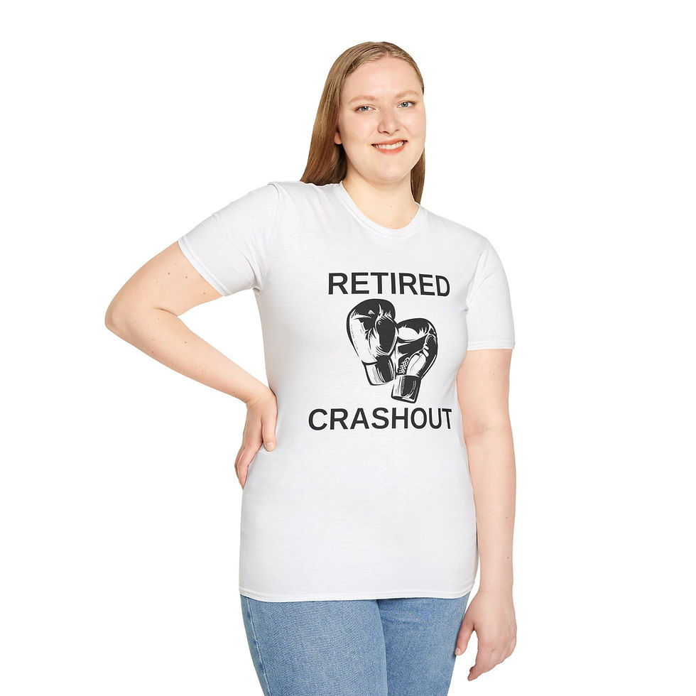 Thumbnail: Family Shirt, Cute, Boxing Gloves, Funny, Retired Crashout Softstyle Tee