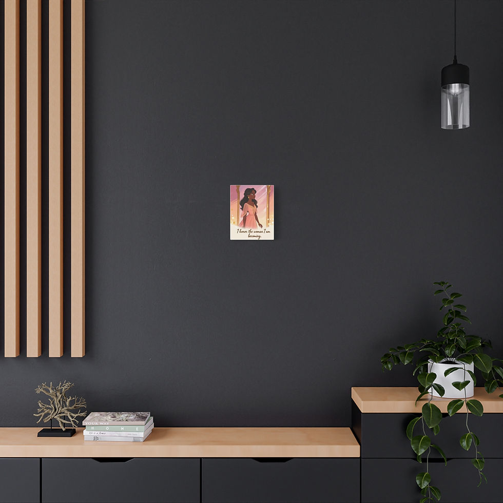 Thumbnail: Inspirational Canvas Wall Art — "I Honor the Woman I Am Becoming"