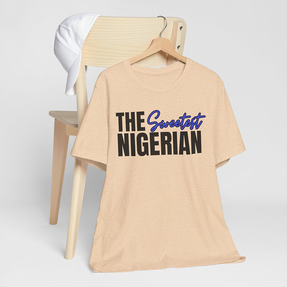 Thumbnail: The Sweetest Nigerian T-Shirt — Bold Typography Pride Tee