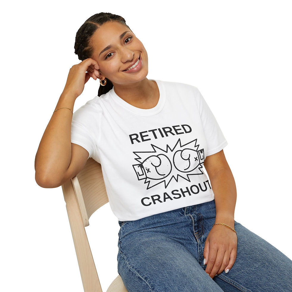 Thumbnail: Boxing Gloves, Funny, Retired Crashout Softstyle Tee, Family Shirt 