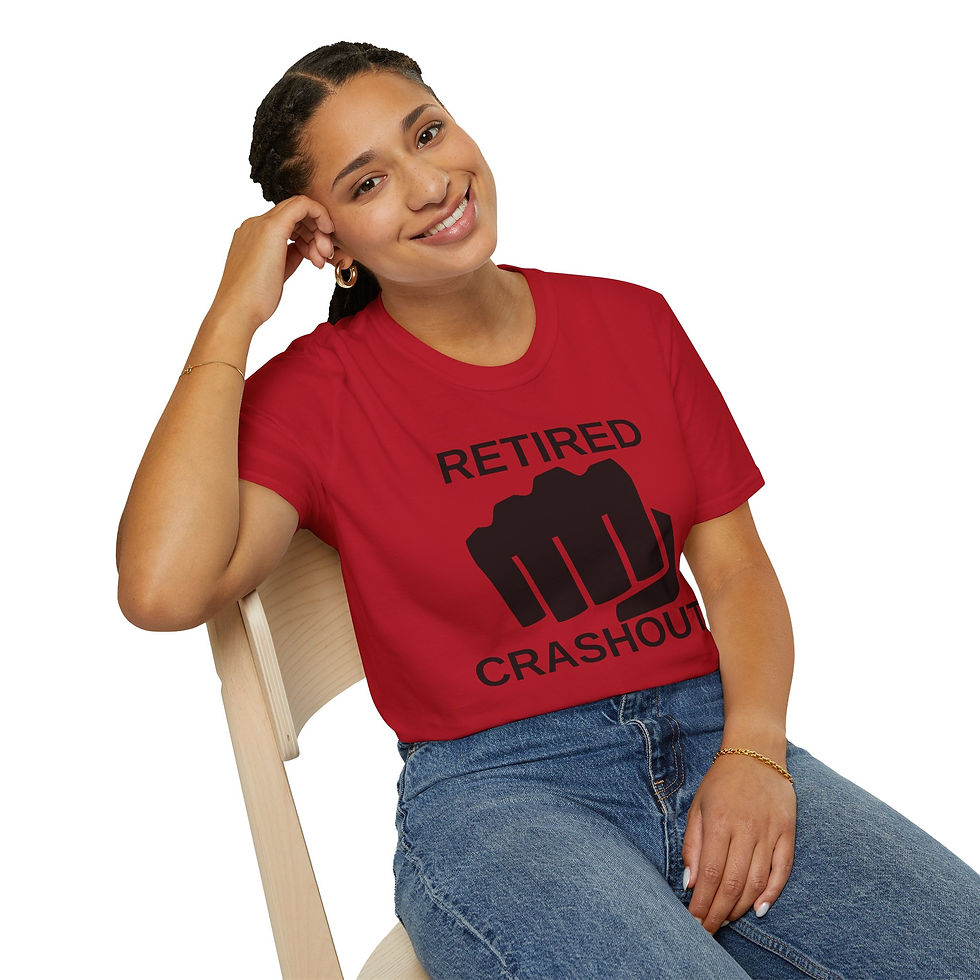 Thumbnail: Retired Crashout Softstyle Tee, Funny, Punch, Family Shirt, Great for all