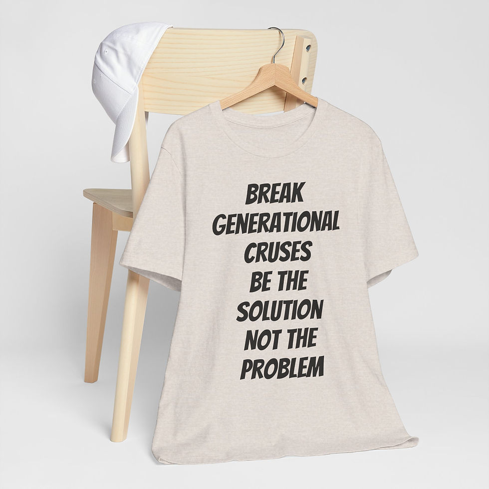 Thumbnail: Break Generational Curses T — “Be the Solution Not the Problem” Statement Shirt