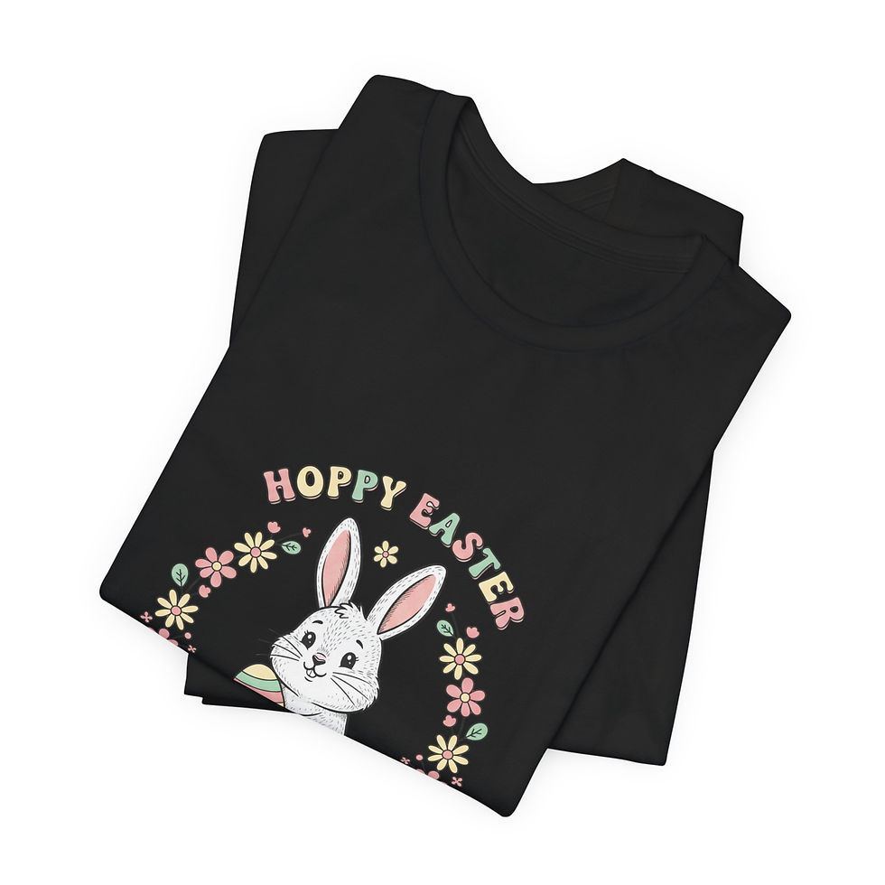 Thumbnail: Happy Easter Bunny Tee | pastel spring, vintage Easter, cottagecore