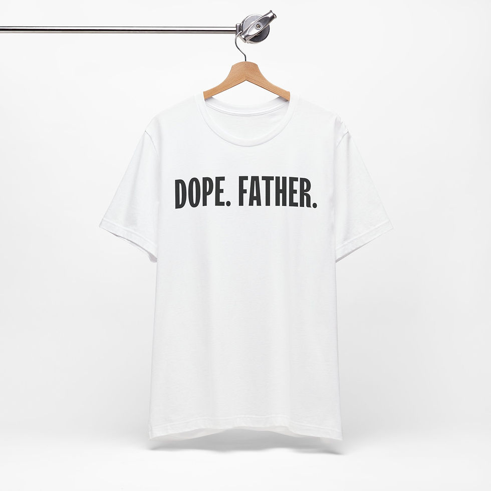 Thumbnail: Dope Father Unisex Tee - Perfect Gift for Dads, Dad Birthday T-Shirt, 