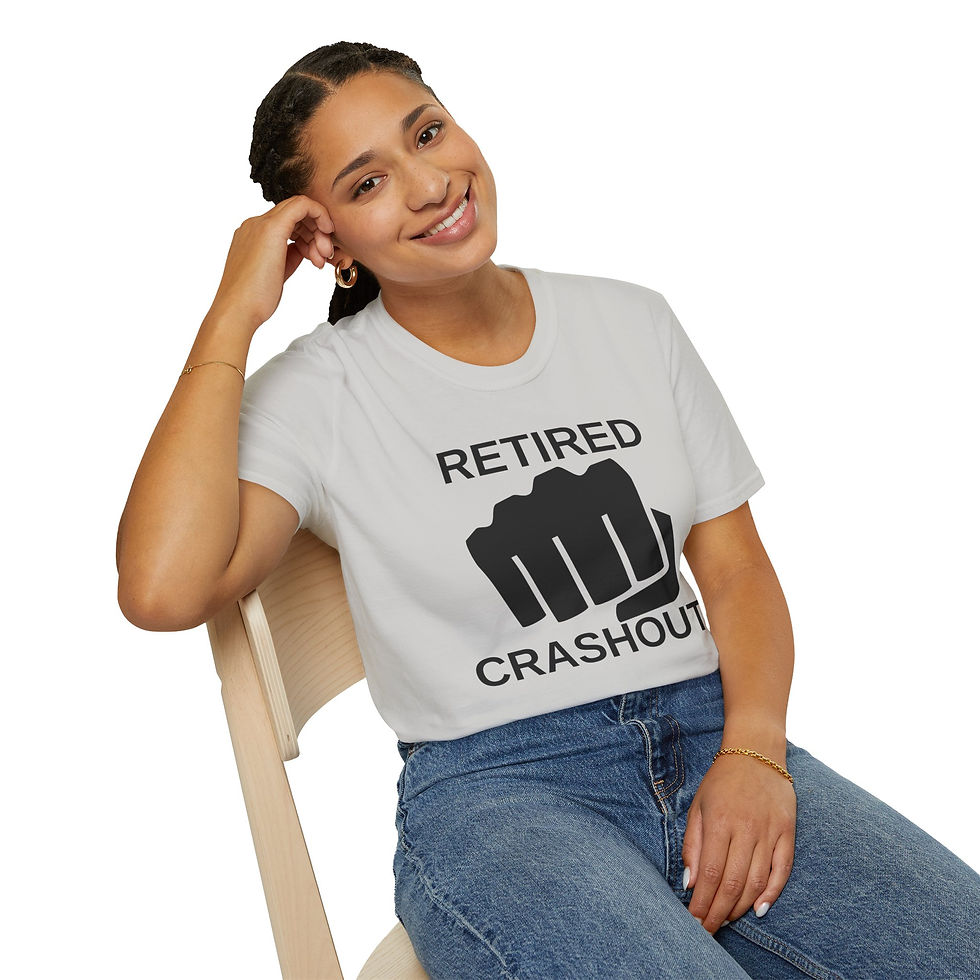 Thumbnail: Retired Crashout Softstyle Tee, Funny, Punch, Family Shirt, Great for all