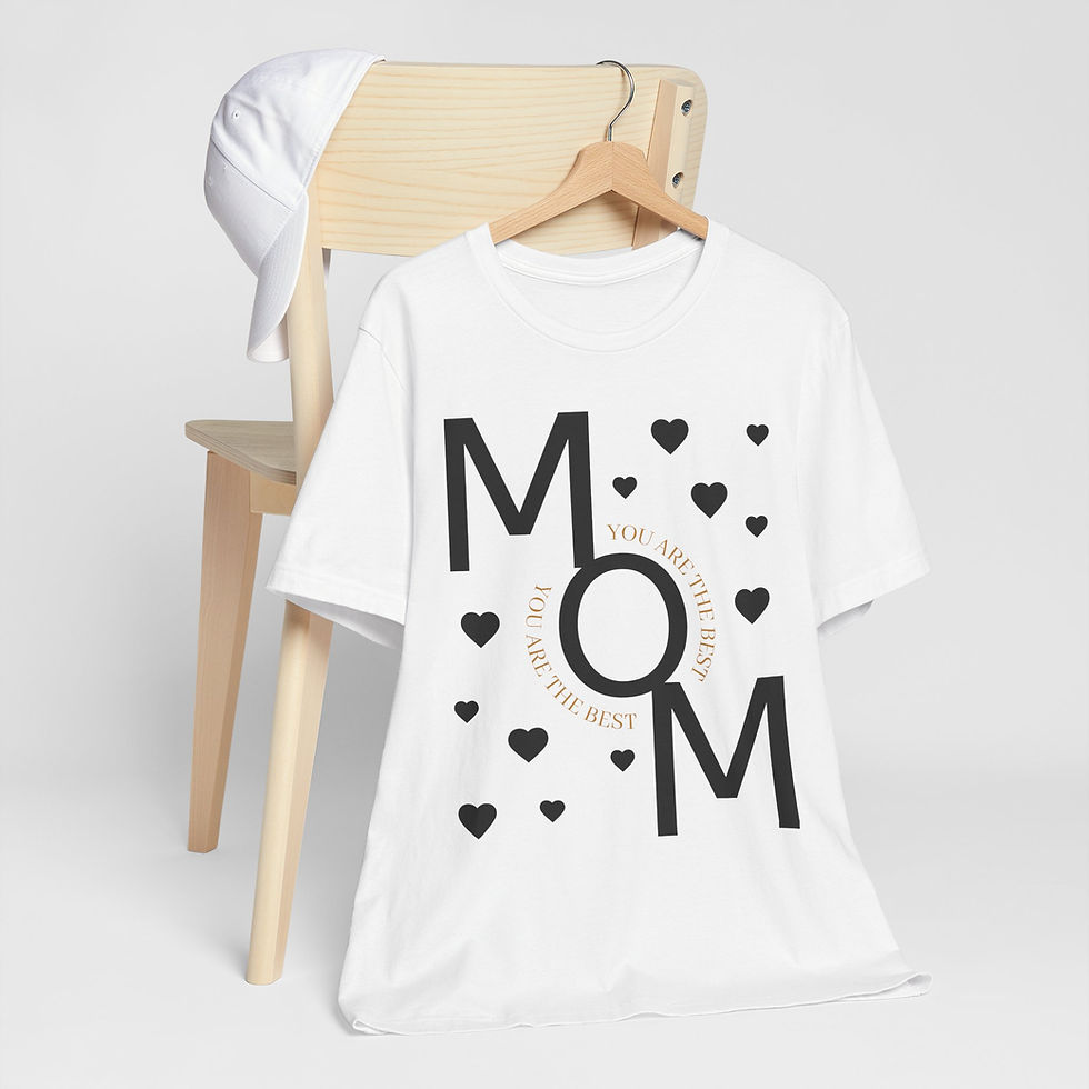 Thumbnail: Mom Heart Graphic Tee — "You Are The Best" Mother's Day Shirt