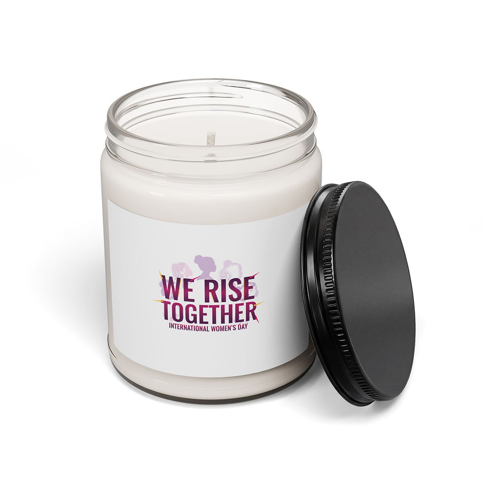 Thumbnail: We Rise Together Candle | IWD Feminist Slogan, Equality Soy Candle