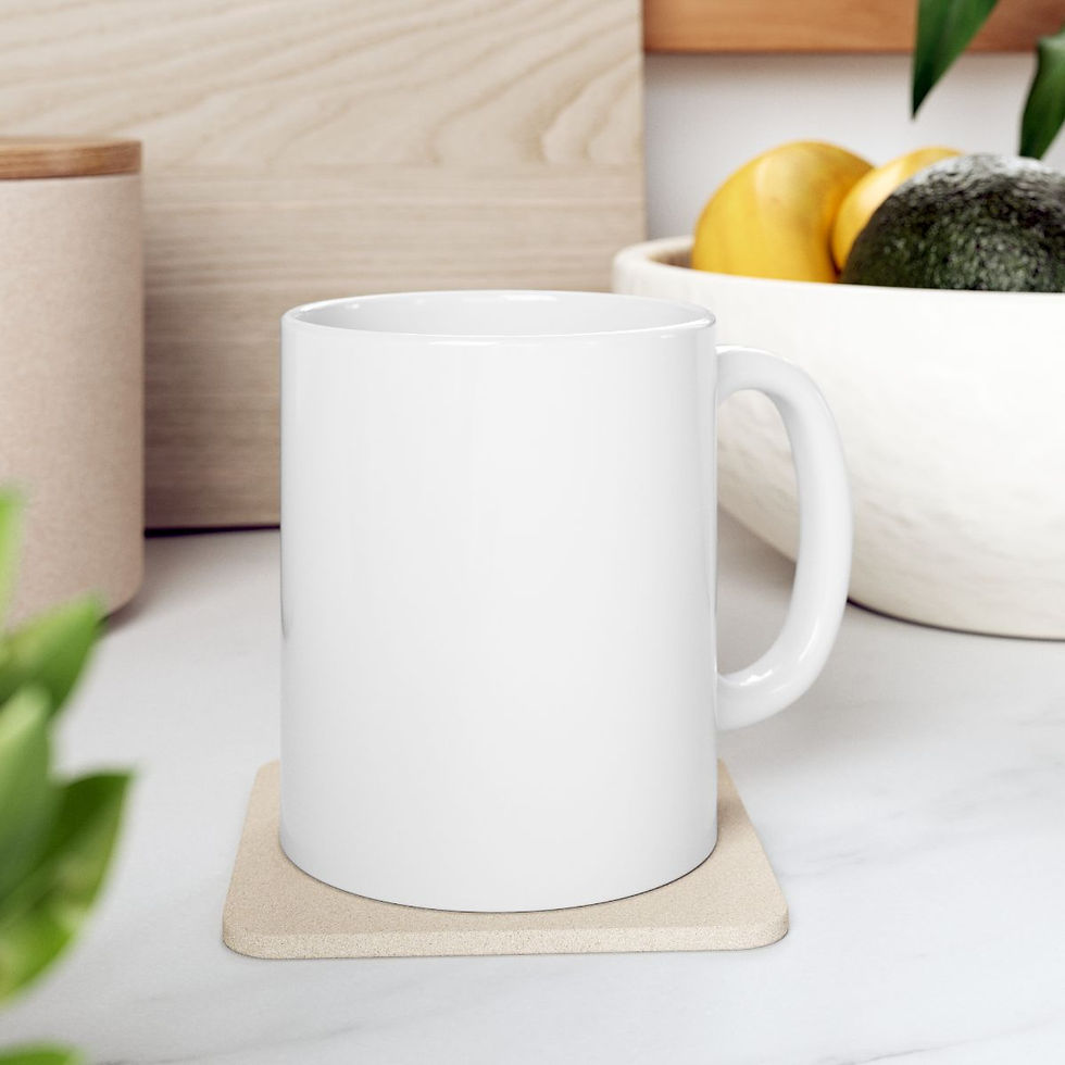 Thumbnail: Cute Ceramic Mug for Coffee Lovers, Gift for Mom, Tea Cup, 11oz