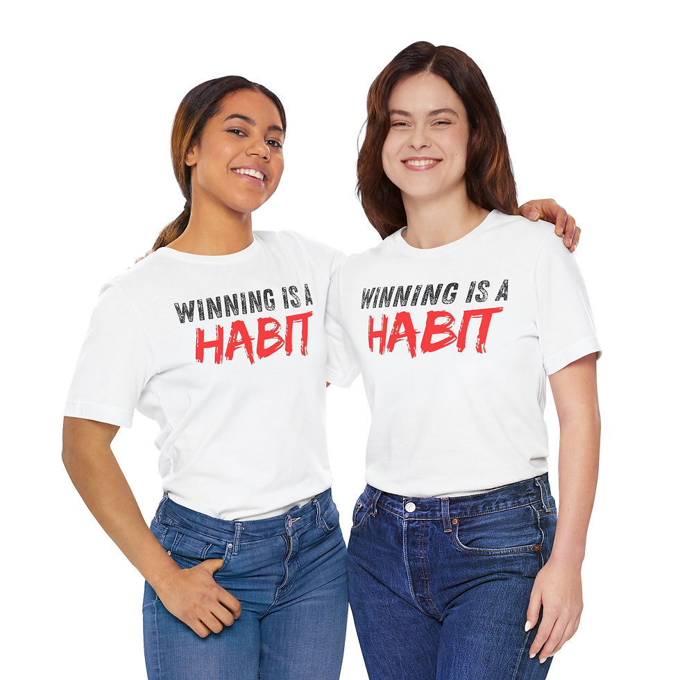 Thumbnail: Winning Is a Habit Tee — Motivational Athletic T-Shirt
