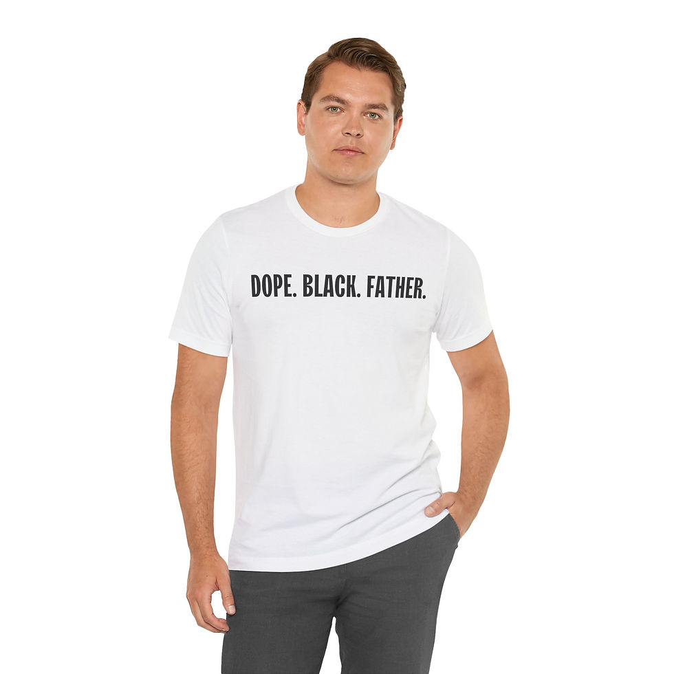Thumbnail: Dope Black Father Unisex Tee | Perfect Gift for Dads, Father's Day, Casual Wear,