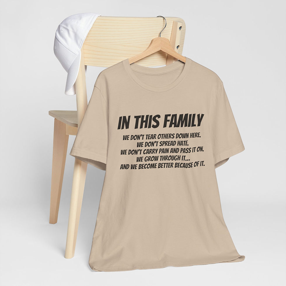 Thumbnail: Family Values T-Shirt — "In This Family" Inspirational Quote Tee