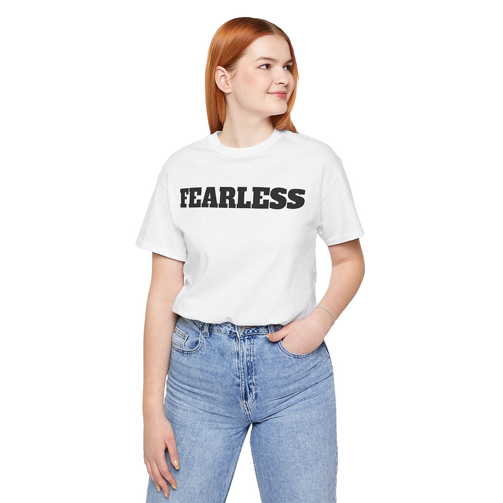 Thumbnail: Fearless Graphic T-Shirt — Bold Vintage Lettering Motivational Tee