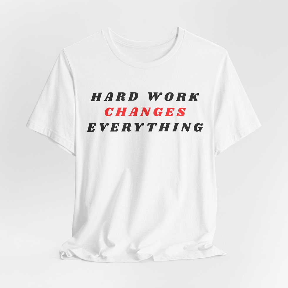 Thumbnail: Hard Work Changes Everything Tee — Motivational Graphic T-Shirt
