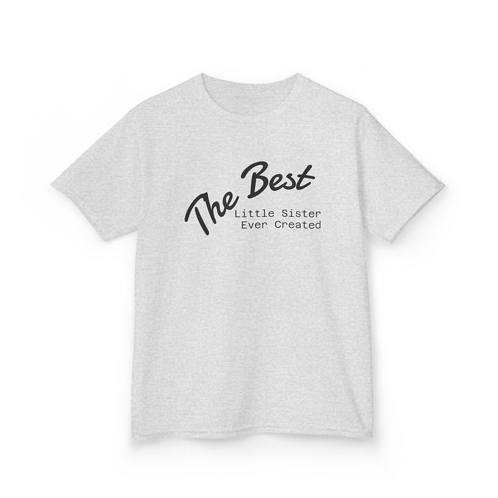 Thumbnail: Kids Tee — "The Best Little Sister Ever Created" Cute Sibling Gift
