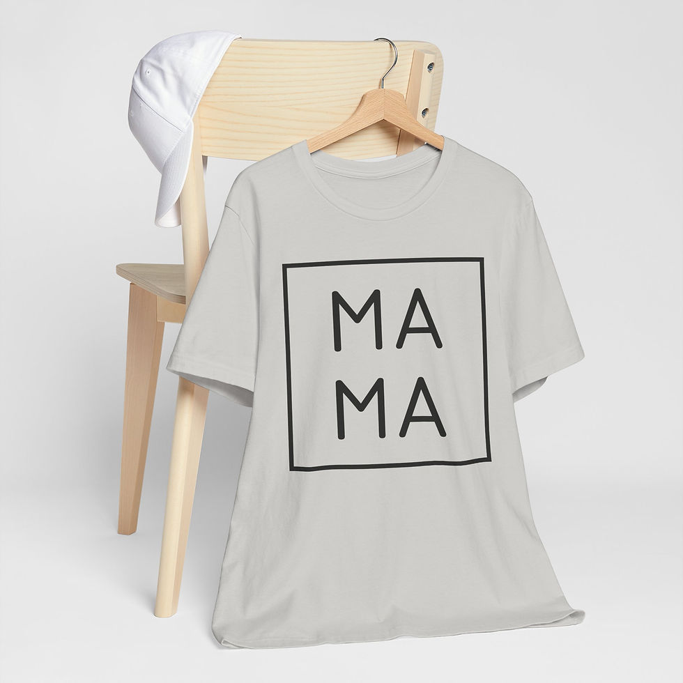 Thumbnail: Mama Square Graphic Tee — Minimalist Mother's Day Gift