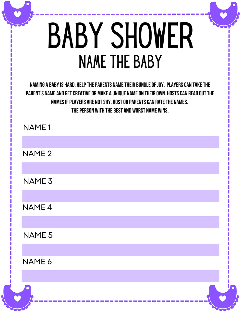 Thumbnail: Purple Bib Baby Shower Bundle, Cute