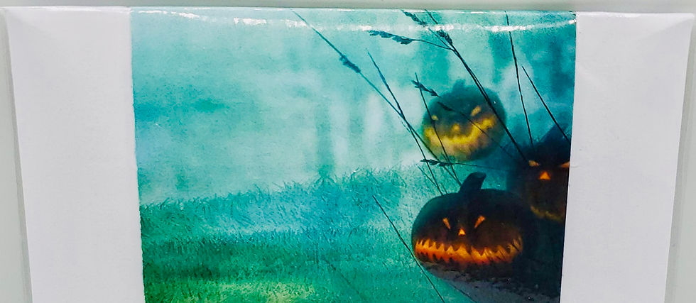 Thumbnail: Sheet! I Said "Treat!" Ghost Nailed To Floor Funny Halloween Greeting Card