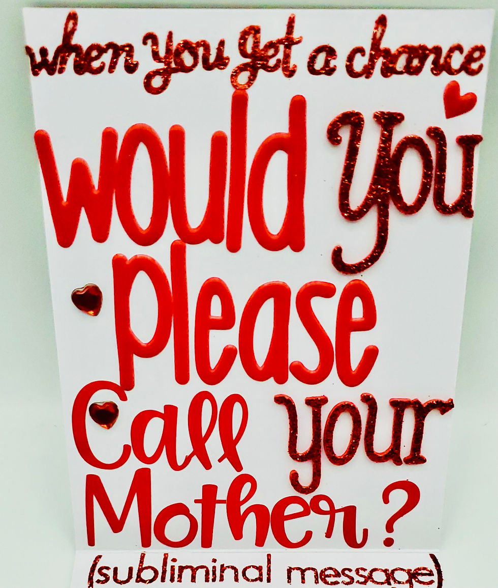 Thumbnail: Mother's Birthday Card Telephone Booth Etched on the Wall Subliminal Message