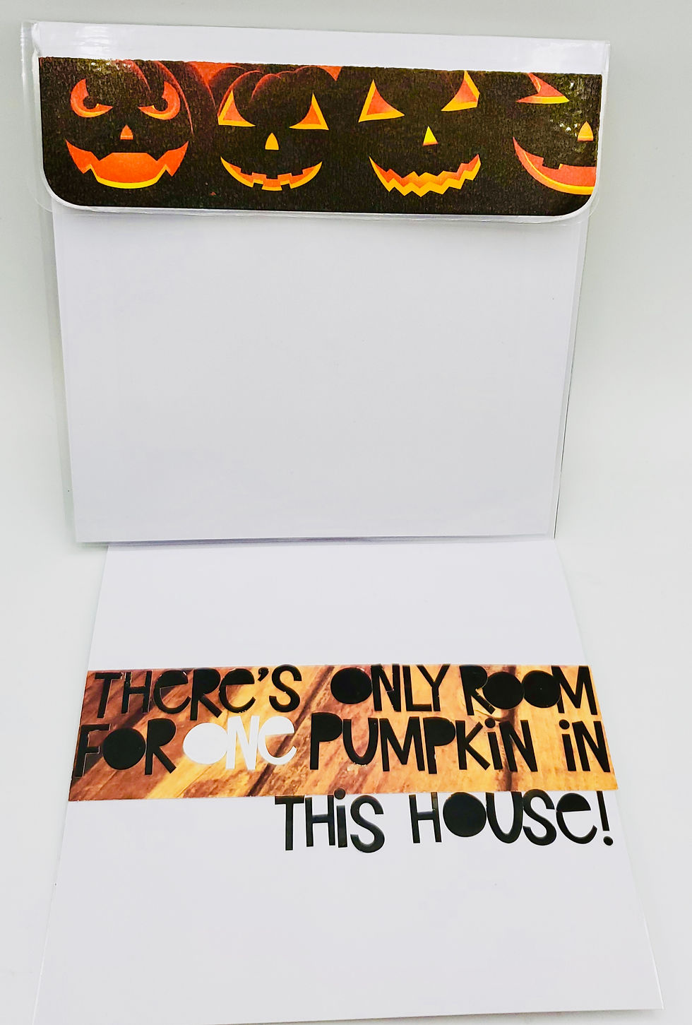 Thumbnail: Spoiled Cat...There's Only Room For One Pumpkin In This House! Oct.Greeting Card