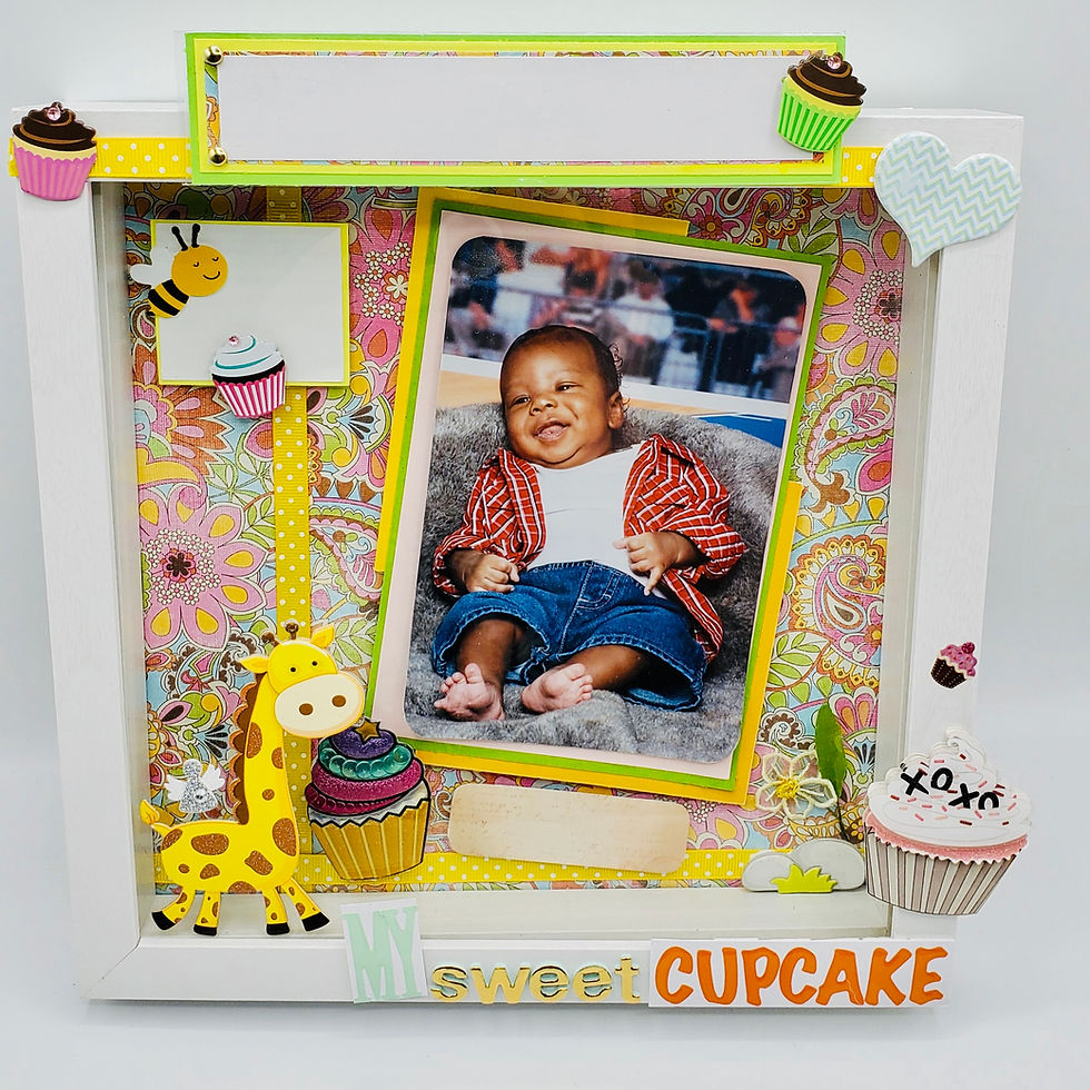 Thumbnail: My Sweet Cupcake for Boy or Girl Scrapbooking Gift Frame Design