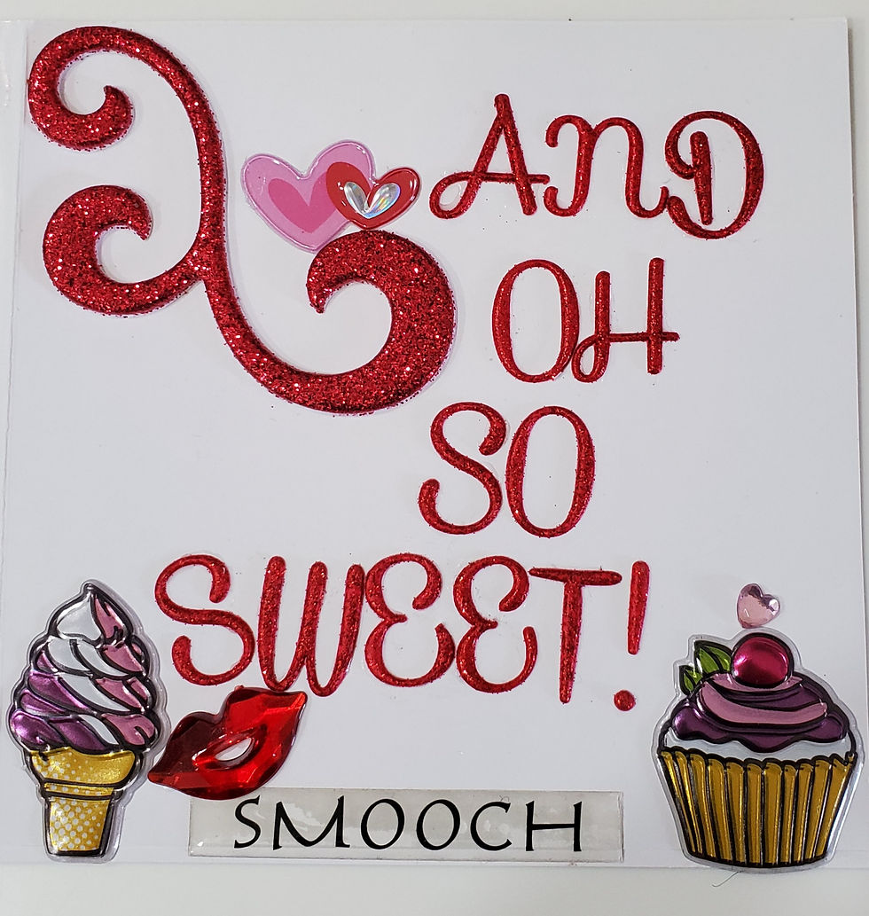Thumbnail: 2 Striped Love Cards: You R Yummy. So Sweet/I Don't Like It When You Aren't Here