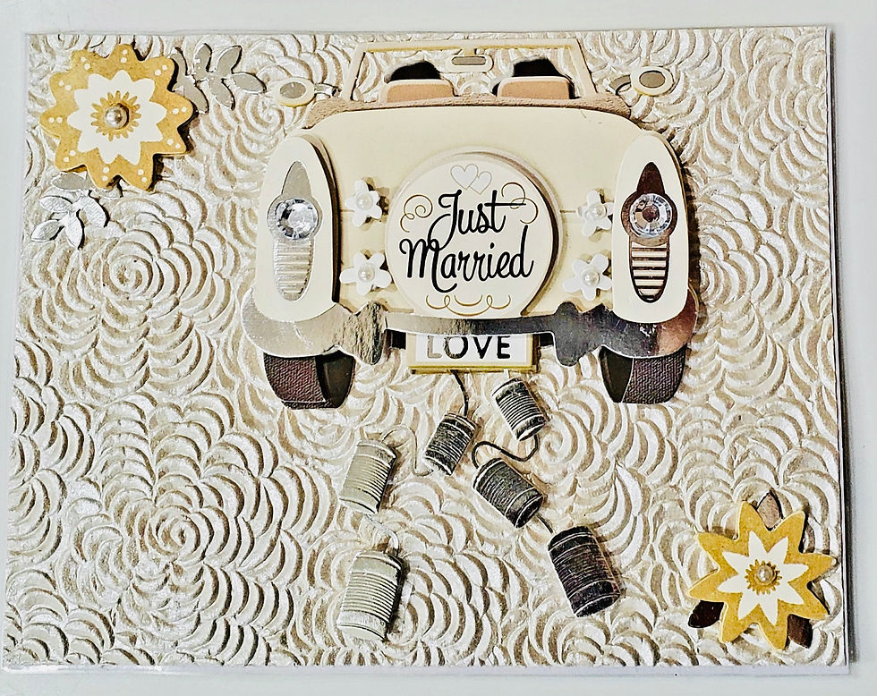 Thumbnail: 2 Auto Wedding Cards: For You Never Dull Moment...Adventure Begins/Just Married
