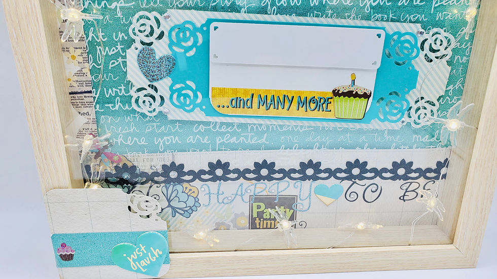 Thumbnail: Happy Birthday/Happy to Be (with lights) Scrapbooking Framed Design Gift