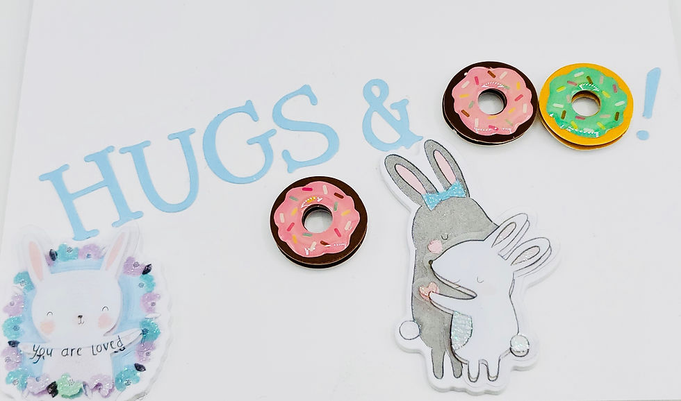 Thumbnail: 2 SWEET Birthday Cards: Happy Birthday Sweetie (Donuts)/Enjoy The Day (Cupcakes)
