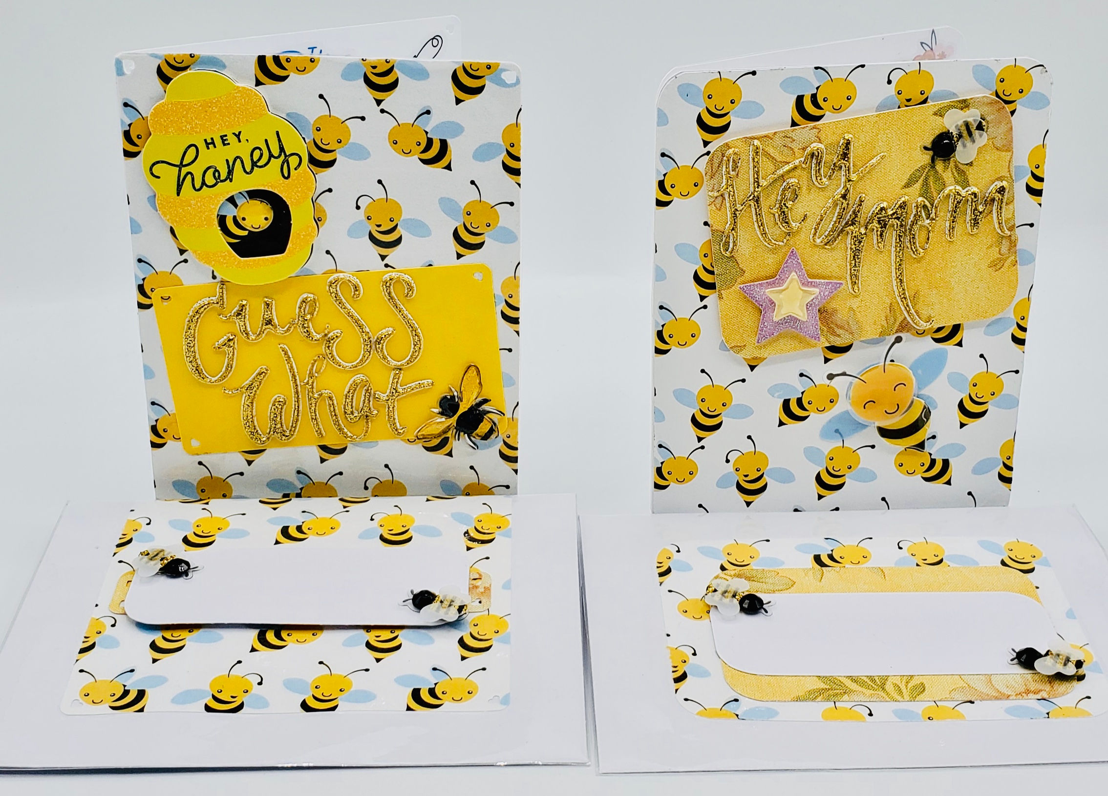 2  I'm Pregnant! Greeting Cards: Hey Honey, It's A Boy!/Hey, Mom Oh, Baby!