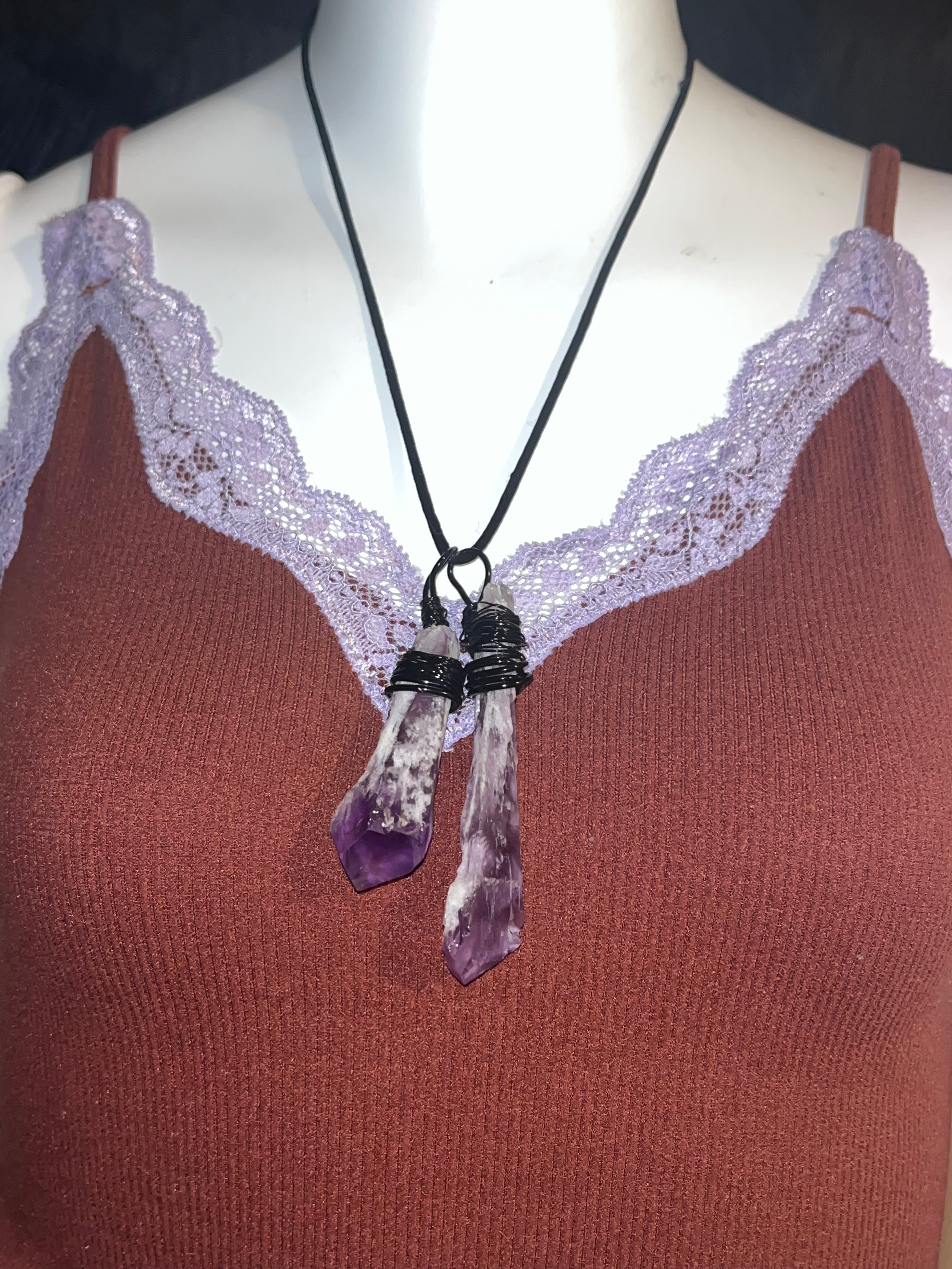 Channeler’s Pendant-Amethyst Shark Point