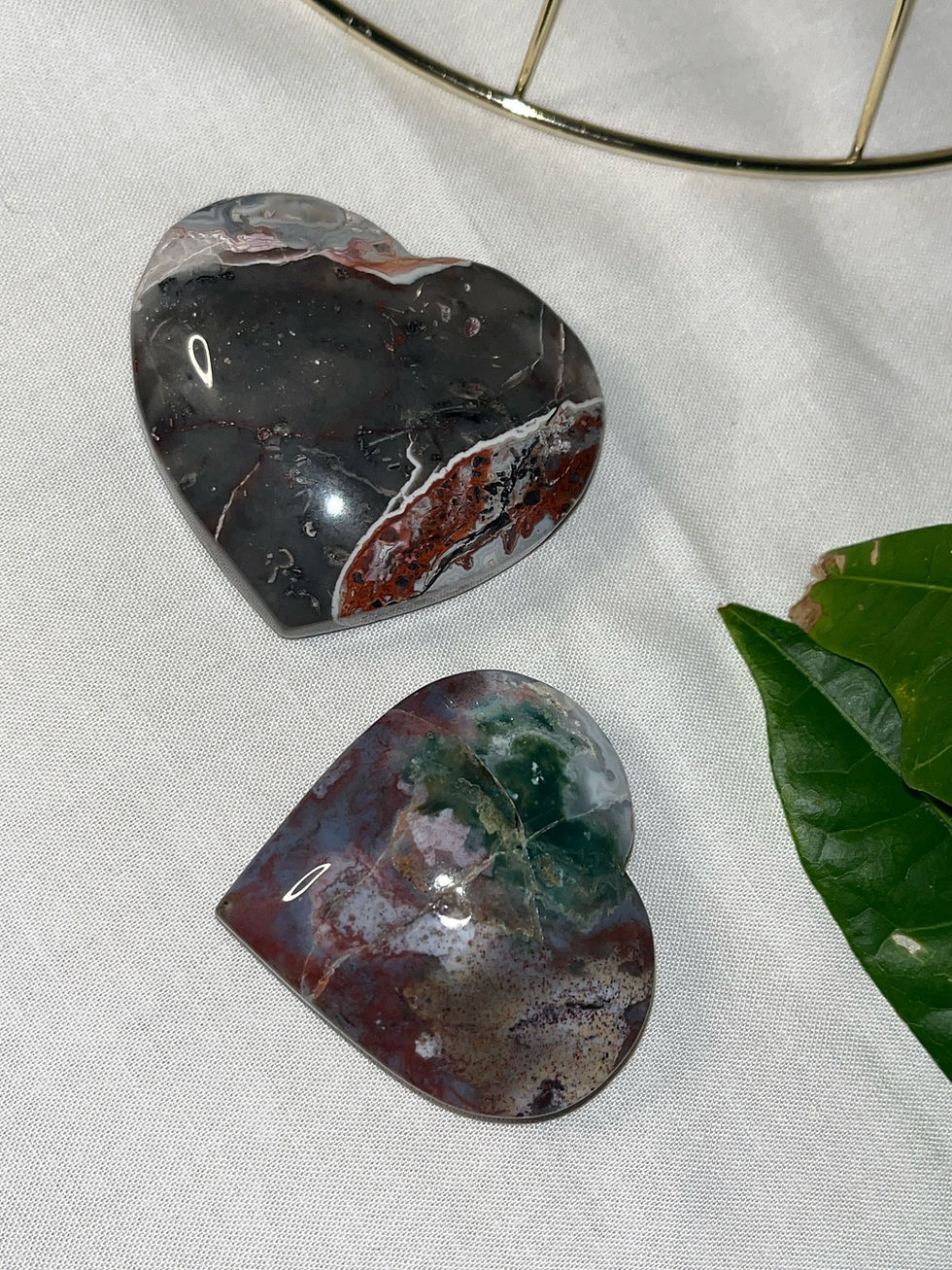 Ocean Jasper 1" Heart