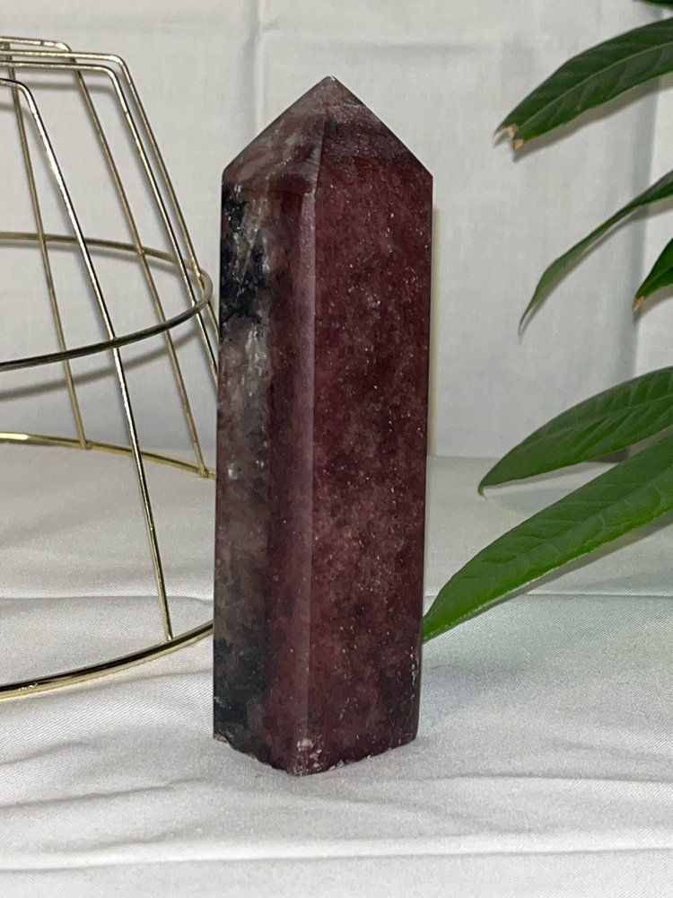 Thumbnail: Strawberry and Smoky Quartz mix 5" Tower