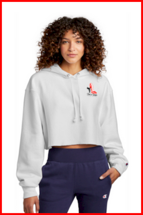 Champion ® Women¿s Reverse Weave ® Cropped Cut-Off Hooded Sweatshirt