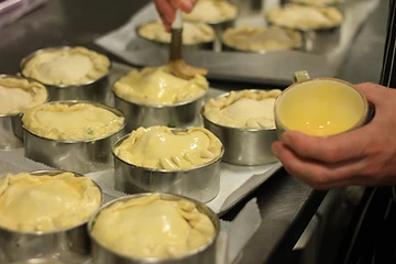 Handmade steak and ale pies