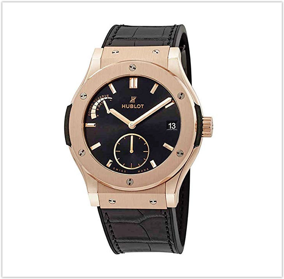 Hublot 18ct Rose Gold Classic Fusion Power Reserve Mens Watch buy online
