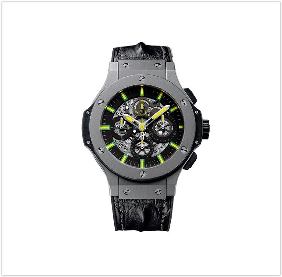 Hublot Oscar Niemeyer Skeleton Dial Black Leather Men's Watch buy online