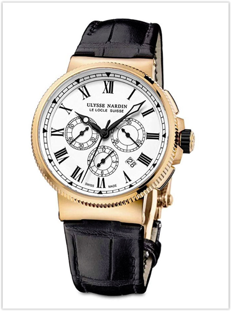 Ulysse Nardin Marine Chronograph Manufacture 18k Rose Gold 43mm Limited Edition Men's Watch Price