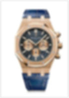 Audemars Piguet AP Royal Oak Chronograph Novelty 41 Rose Gold Blue Dial Men's Watch Best Price