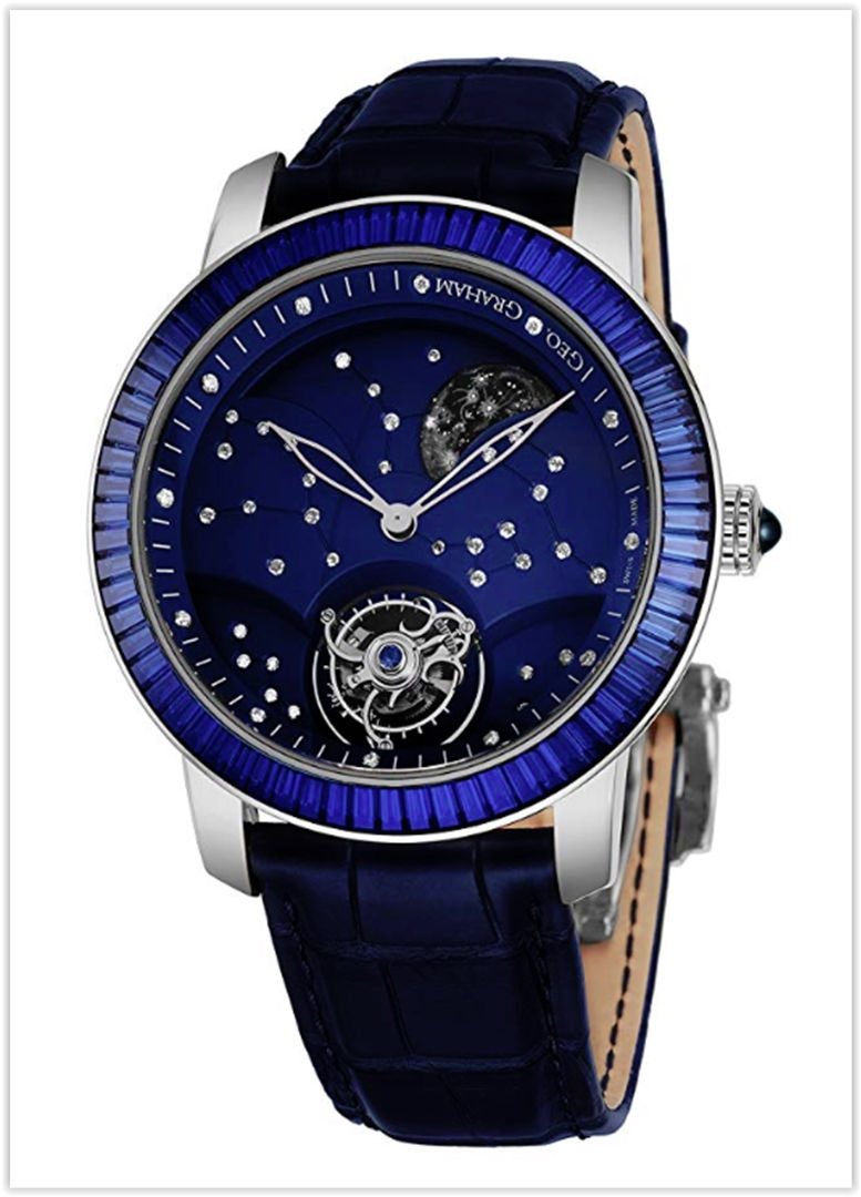 Graham The Moon Mens Flying-Tourbillon Moon-Retrograde Unique Piece Limited Edition Watch Price for the new year 2019