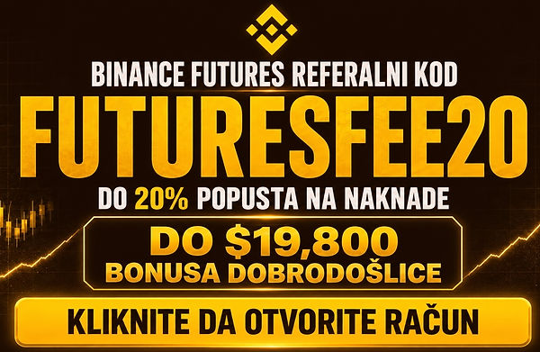 Binance Futures kod za preporuku FUTURESFEE20