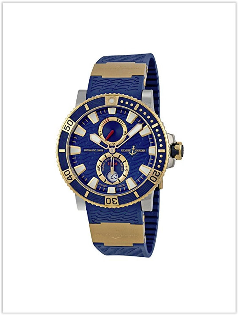 Ulysse Nardin Maxi Marine Diver Blue Dial 18kt Rose Gold Titanium Men's Watch Price