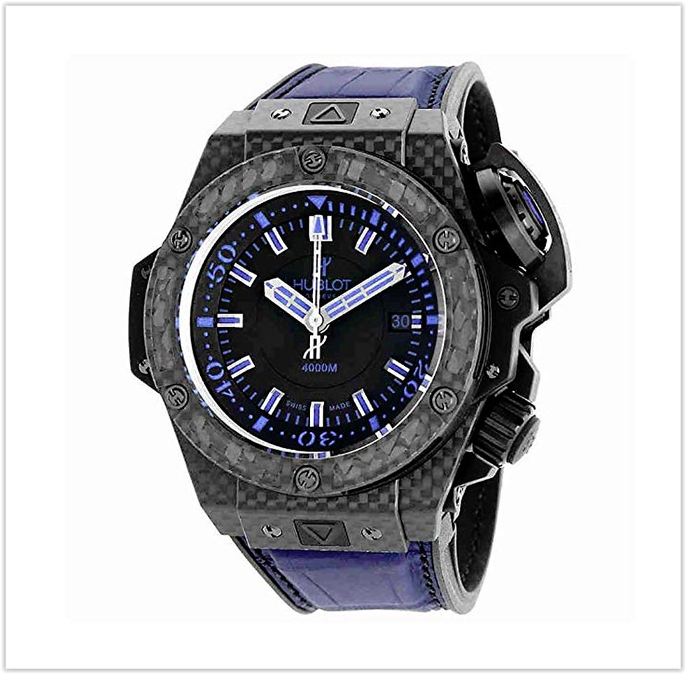 Hublot King Power Oceanographic Black Dial Blue Rubber Mens Watch buy online