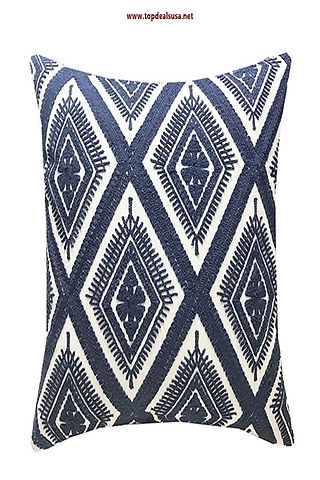 Cotton Embroidery Cushion Cover Decorative Throw Pillow Cover