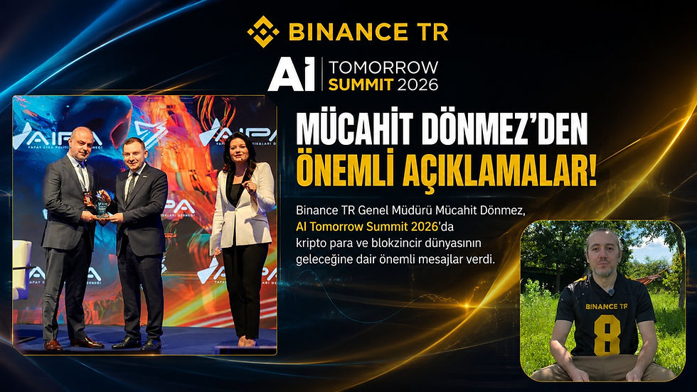 AI Tomorrow Summit 2026’da Binance TR Genel Müdürü Mücahit Dönmez'den önemli açıklamalar