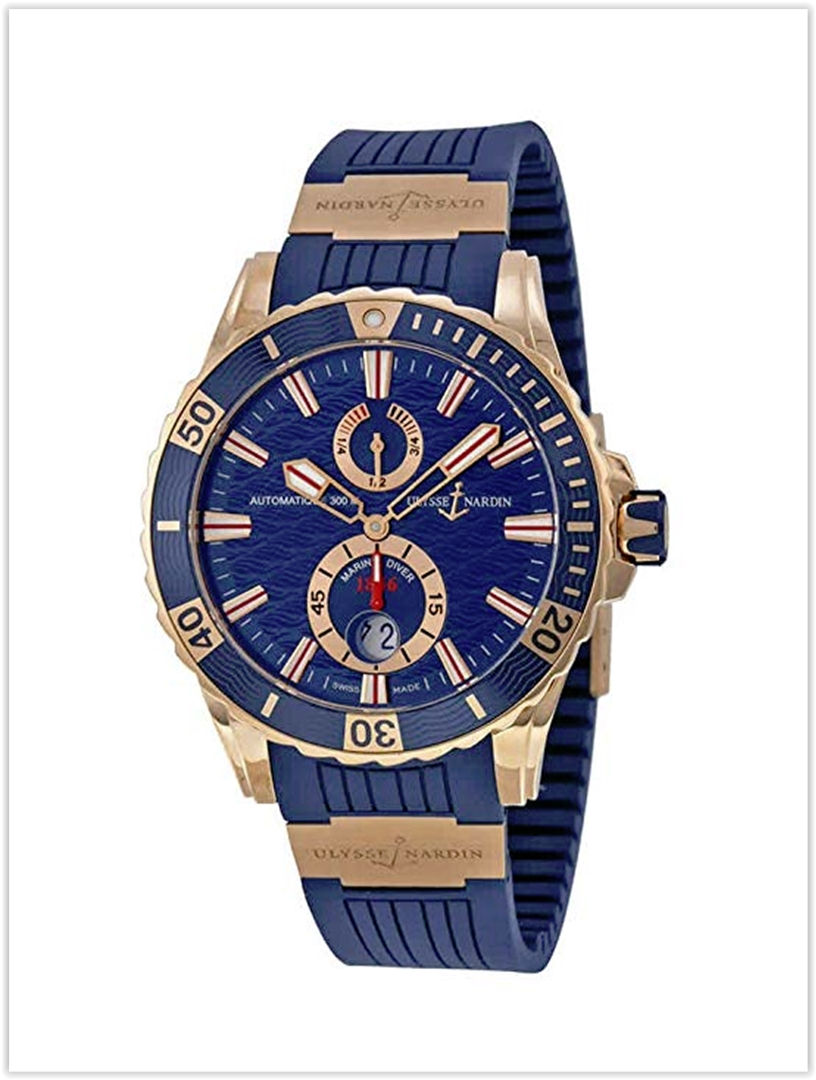 Ulysse Nardin Maxi Marine Diver 44mm Solid 18K Rose Gold Men's Watch Price