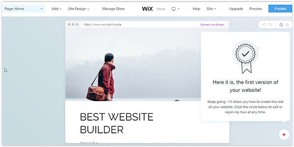 create an eCommerce website with Wix