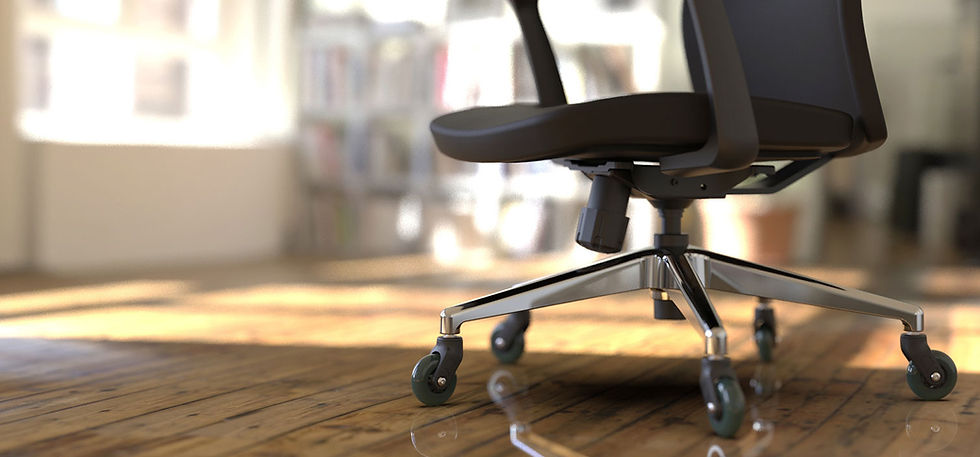 Office Caster with Chair-Any surface easy quiet & smooth rolling