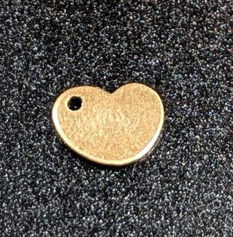 Gold Filled Flat Heart Charm