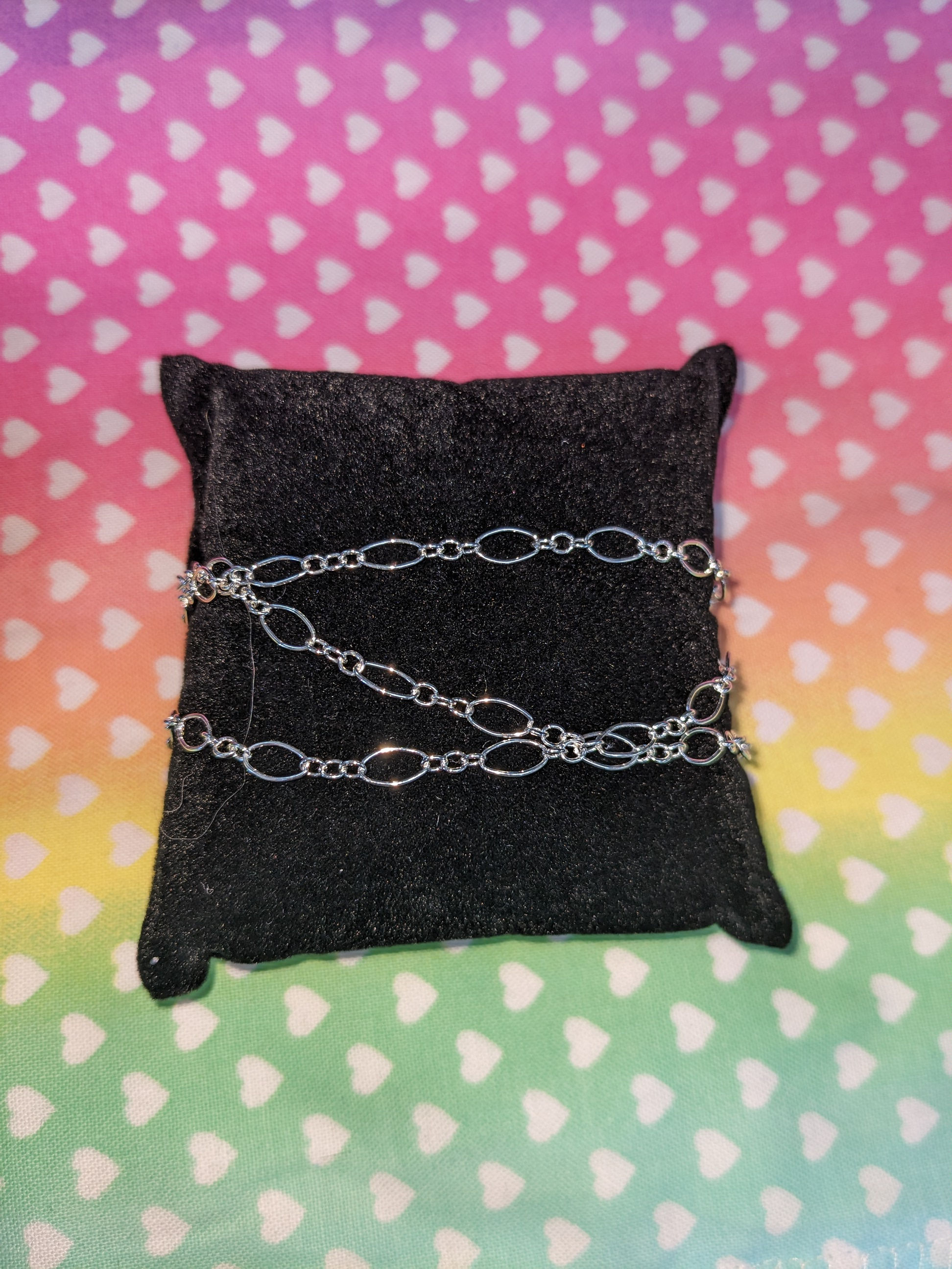 Oval long and short chain